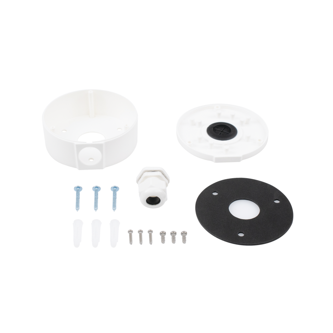 Caja exterior para fijación de cámaras y protección de cableado