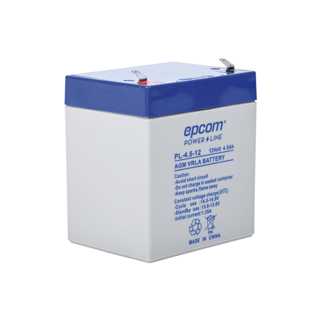 Batería EPCOM modelo PL-4.5-12 para control de acceso