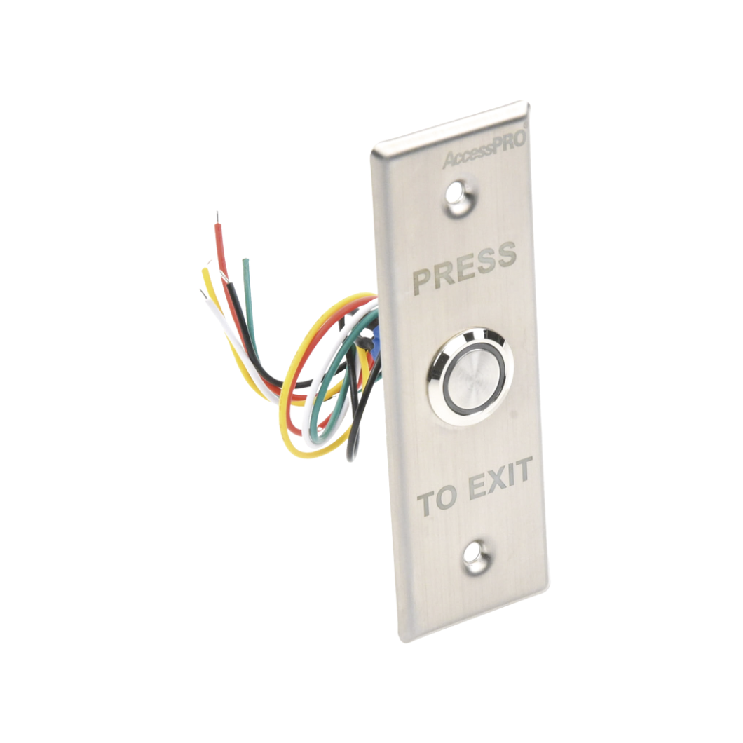 Botón de salida con aro iluminado y diseño moderno ACCESSPRO ACCESS40