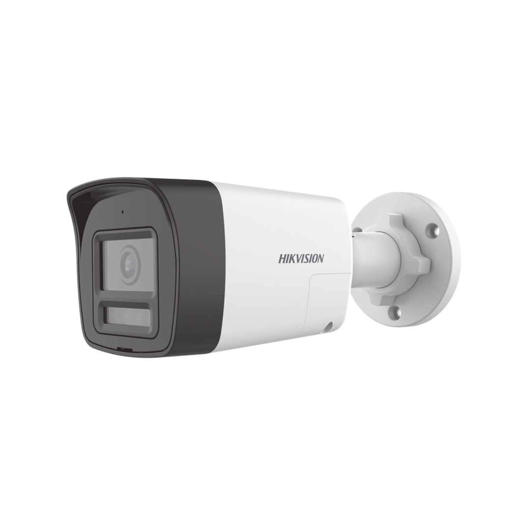 Cámara bala HIKVISION DS-2CE16D0T-LTS de 2 megapíxeles con carcasa metálica vista frontal