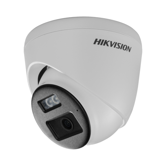 Vista lateral de cámara HIKVISION DS-2CE78D0T-LTS ColorVu con protección IP67