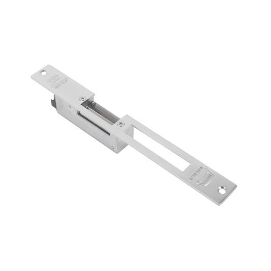 Contrachapa eléctrica PHILLIPS 310C con acabado cromo y cierre por falla