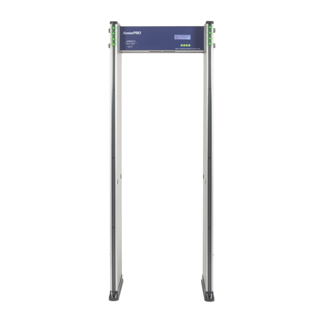 Detector de metales ACCESSPRO APMESC18 con 18 zonas para uso interior