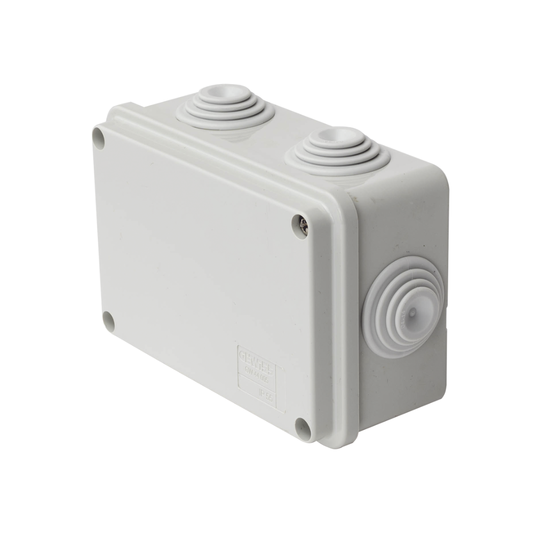 Caja eléctrica IP55 120x80x50 mm para exteriores