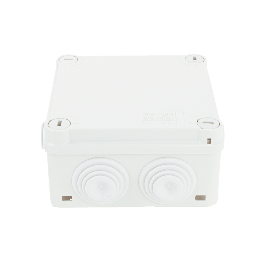 Caja PVC autoextinguible con 6 entradas para cableado