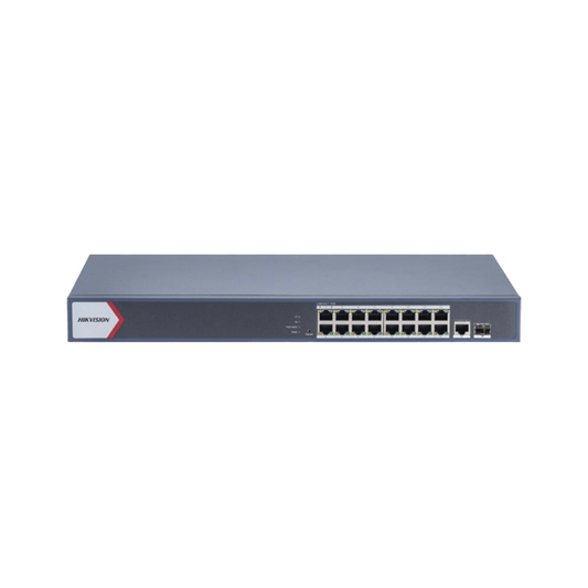 Switch PoE+ Gigabit HIKVISION DS-3E1518P-EI/M 16 puertos