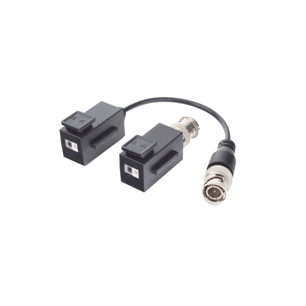 transceptor de video y audio hilook con soporte coaxitron y botón push