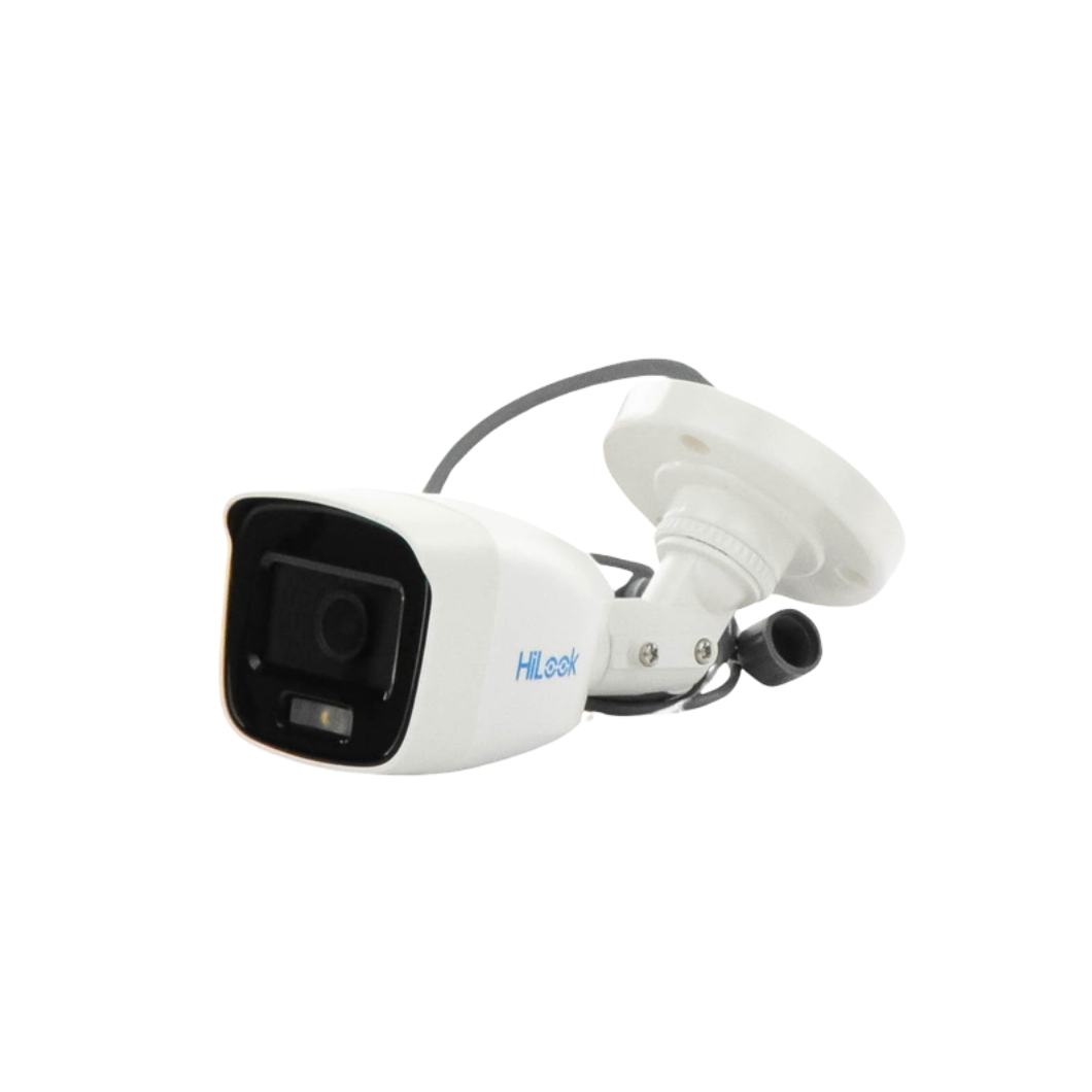 CAMARA DE SEGURIDAD BALA COLORVU HILOOK THC-B129-PS 1080P CON AUDIO Y LUZ BLANCA
