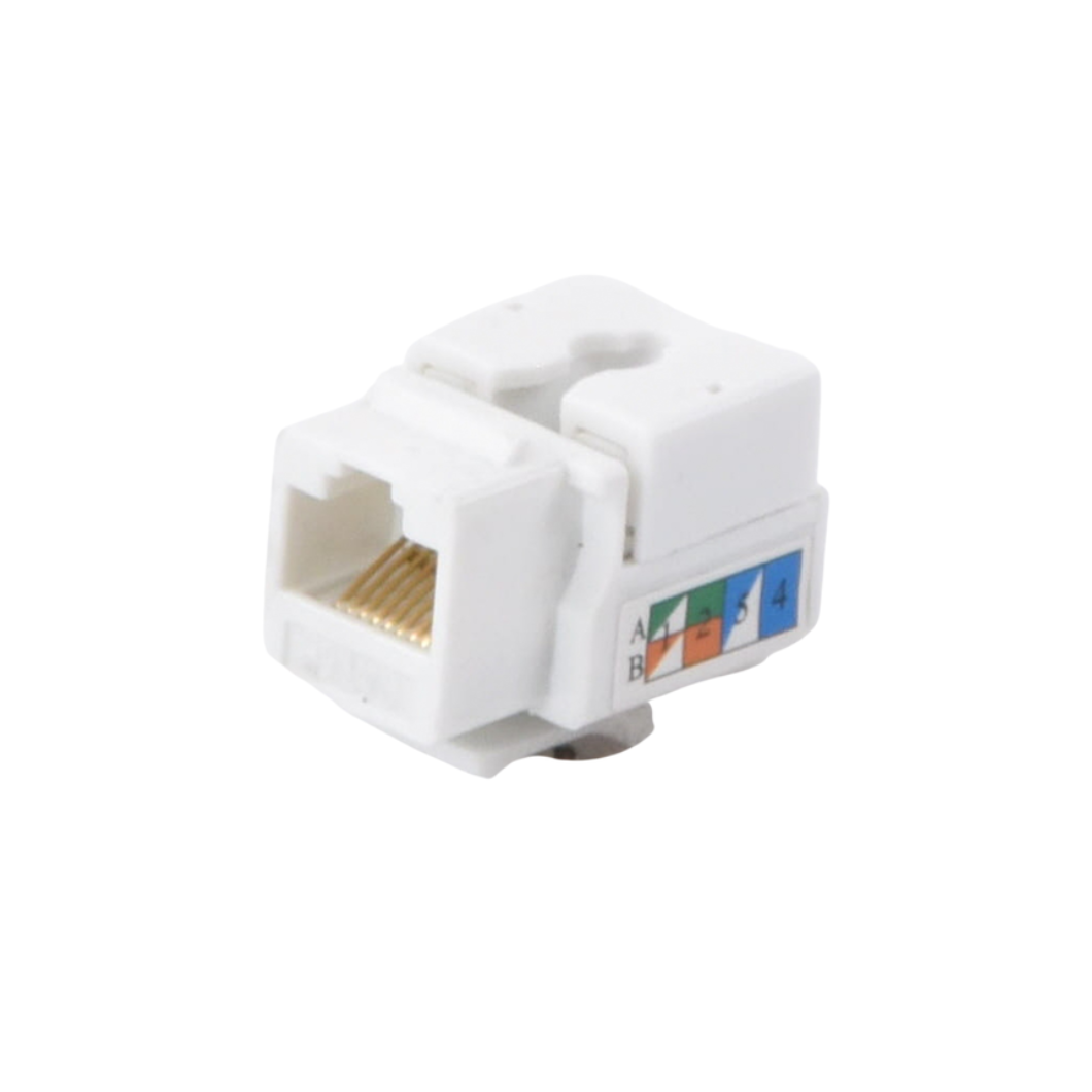 Jack RJ45 LINKEDPRO Cat5e color blanco para faceplates