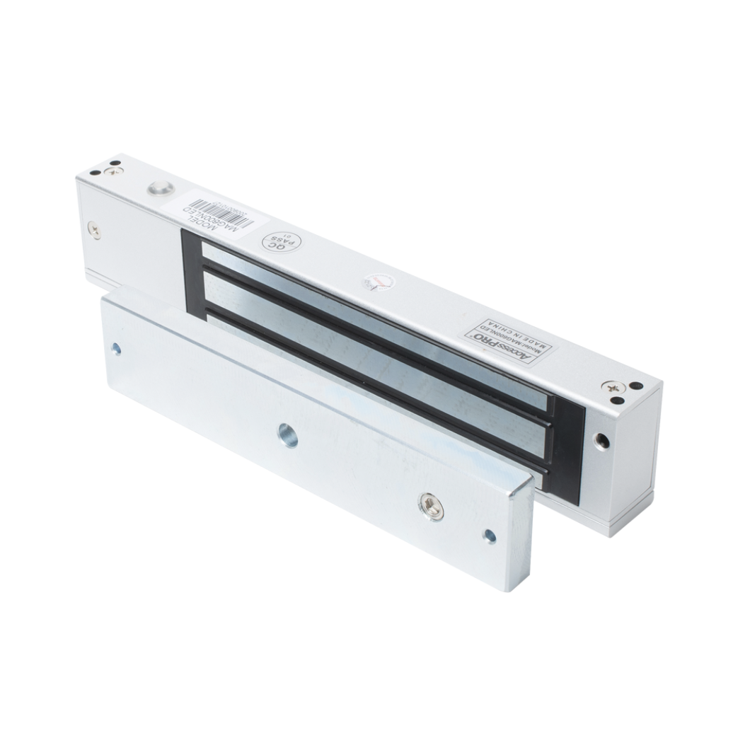 Chapa de seguridad MAG600NLED para puertas con fuerza de sujeción de 600 lbs