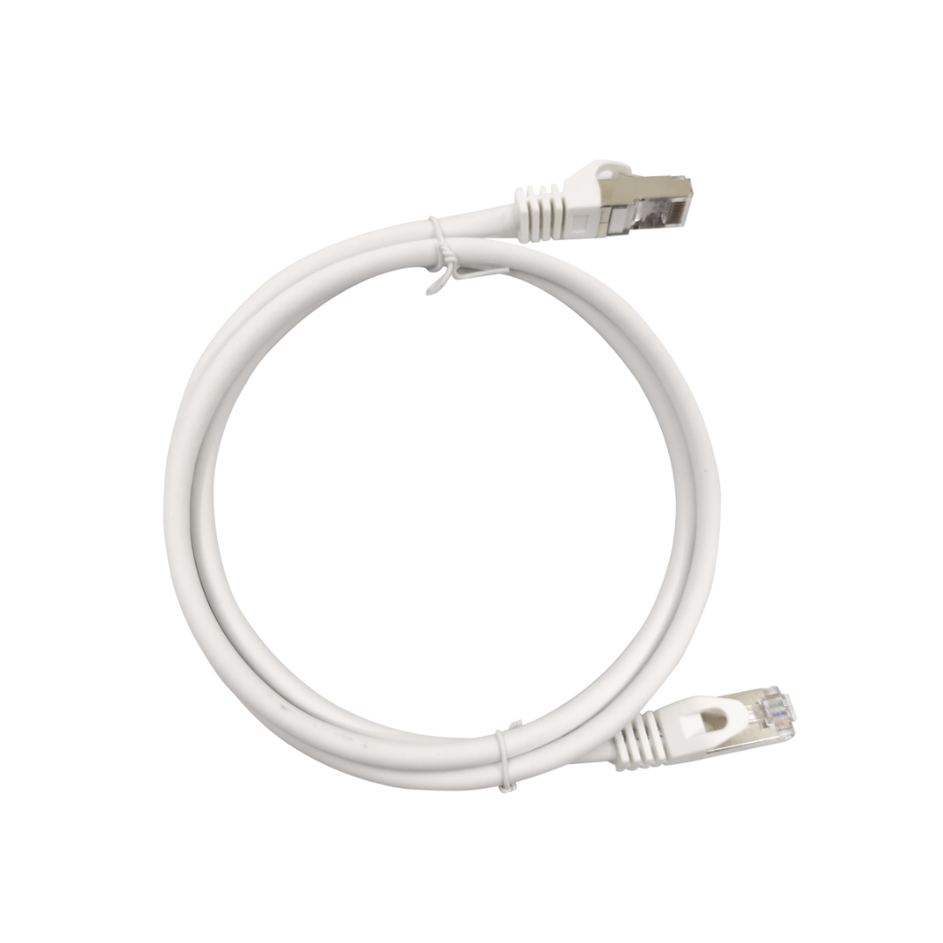 Patch cord Cat6A blindado blanco de 1 metro LINKEDPRO