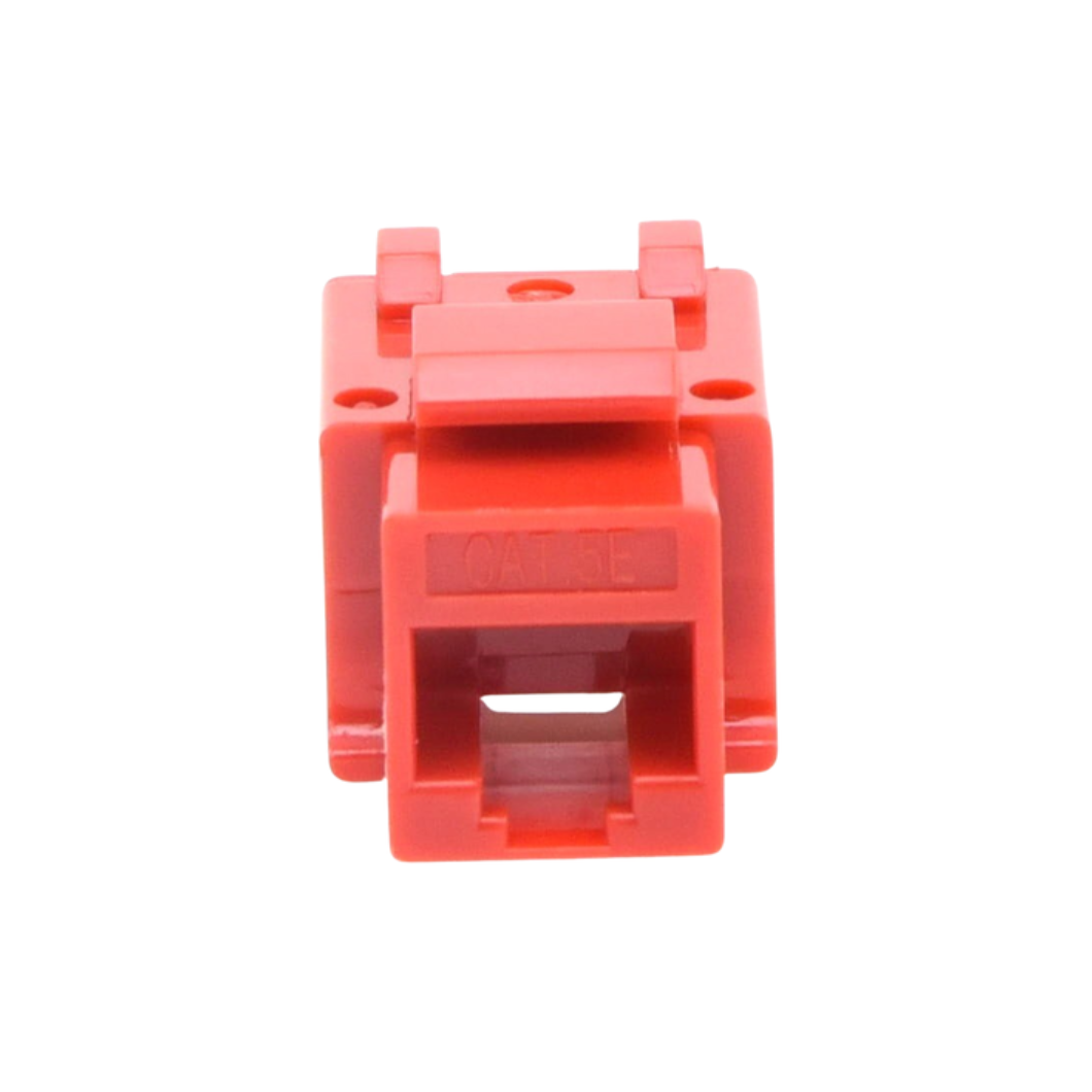 Keystone RJ45 rojo sin blindaje Cat5e LINKEDPRO by EPCOM