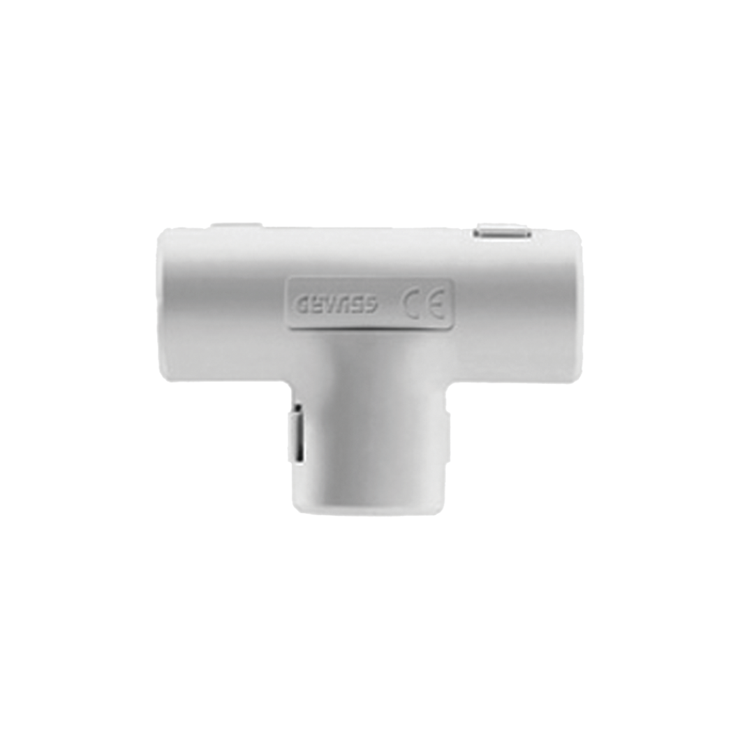 Unión "T" PVC Autoextinguible 25mm para Tubería Rígida