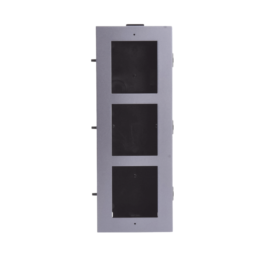 Base de 3 Espacios para Módulos de Videoportero Hikvision (Empotrar)