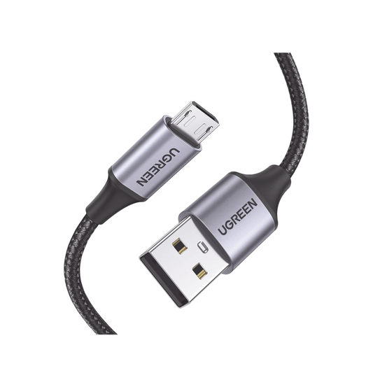 Cable Micro USB a USB-A: Carga Rápida 18W, QC 3.0/2.0/AFC, 480Mbps, 1 Metro, Nylon Trenzado, Protección Avanzada