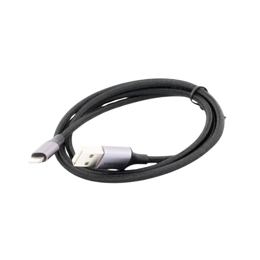 Cable USB-A a Lightning MFi: Carga Rápida, Nylon Trenzado, 1 Metro
