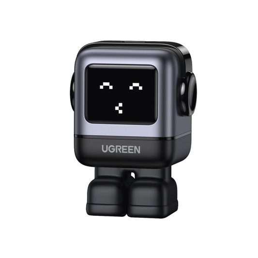 Cargador de 30W Robot Mini GaN Nexode de UGREEN, para Carga rapida y pantalla de carga.