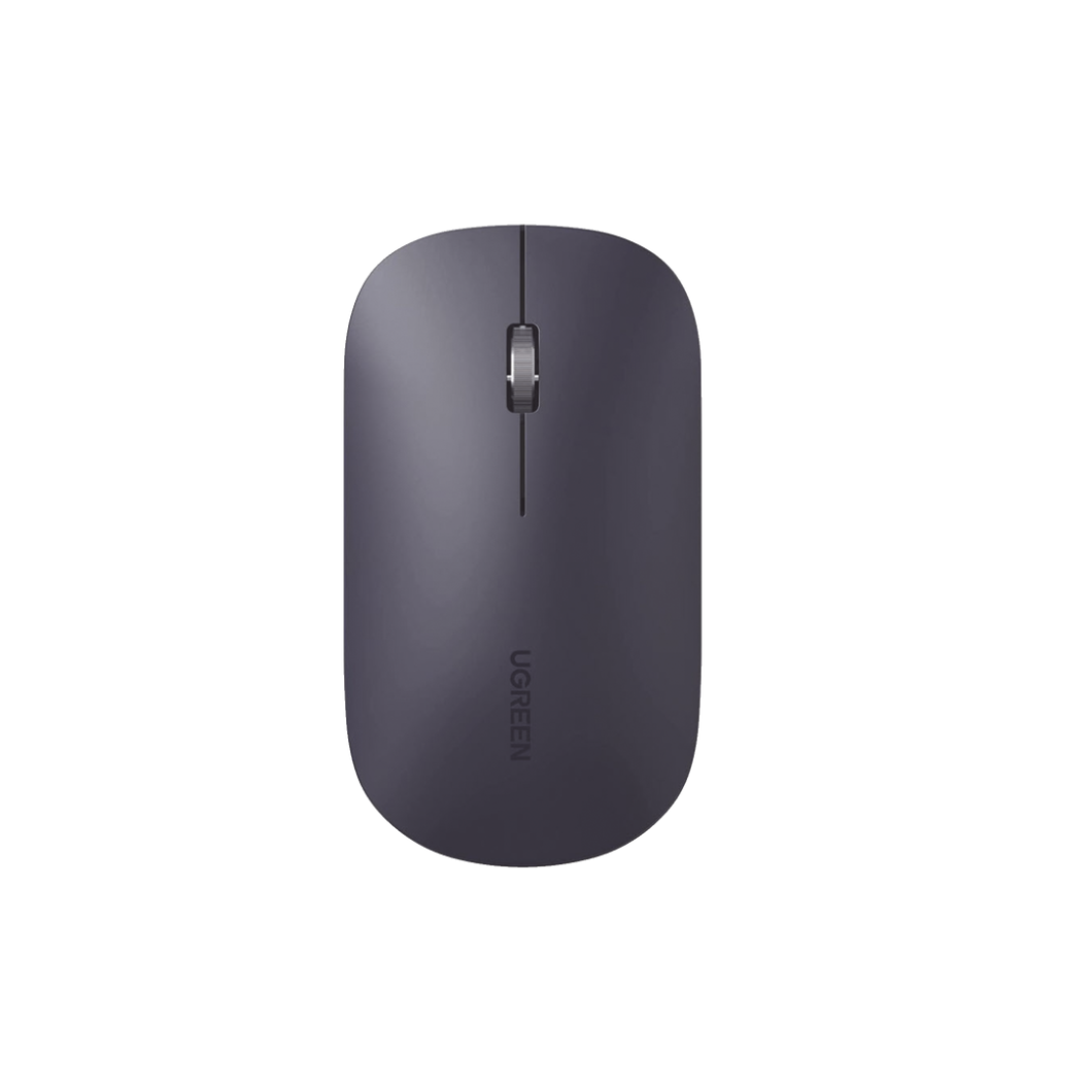Mouse Inalámbrico 2.4 GHz: Ultra Delgado, Silencioso, 4000 DPI Ajustable, Negro