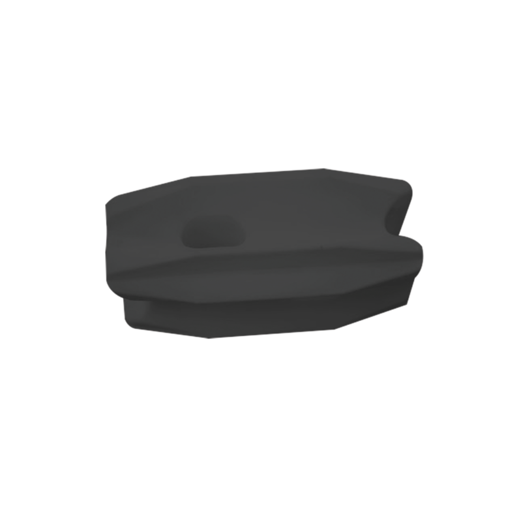 Aislador de Esquina para Poste de Cerco Eléctrico: Resistente a UV y Clima, Negro