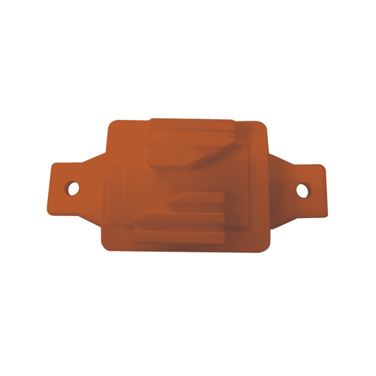 Aislador de Paso Reforzado para Cercos Eléctricos, Resistente al Clima Extremoso, Color Naranja