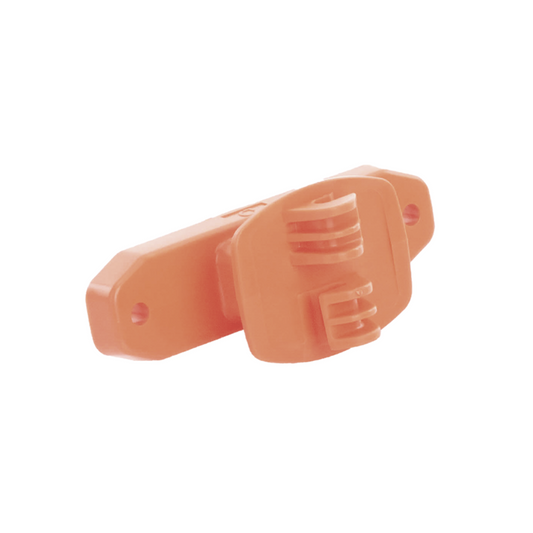 Aislador de Paso Reforzado para Cercos Eléctricos, Resistente al Clima Extremoso, Color Naranja