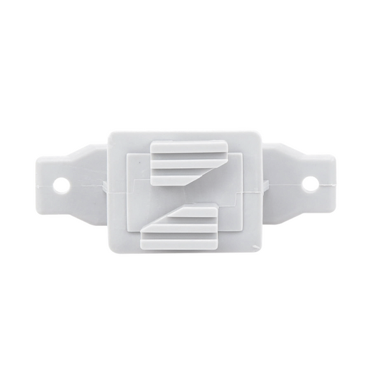 Aislador de Paso Reforzado para Cercos Eléctricos, Resistente al Clima Extremoso, Color Gris