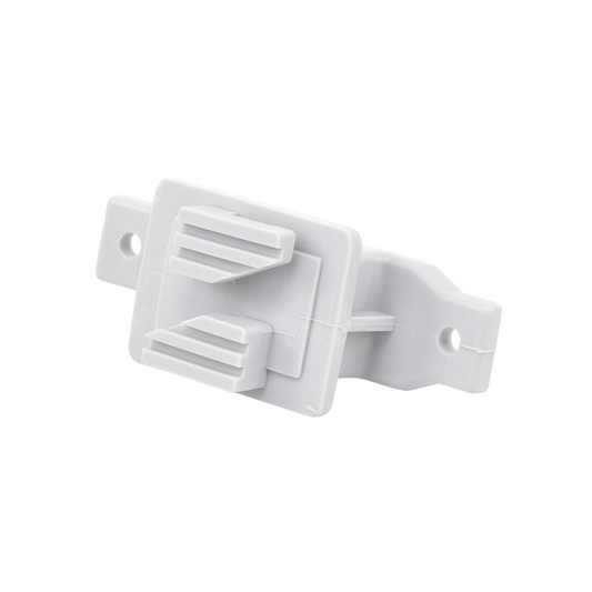 Aislador de Paso Reforzado para Cercos Eléctricos, Resistente al Clima Extremoso, Color Gris