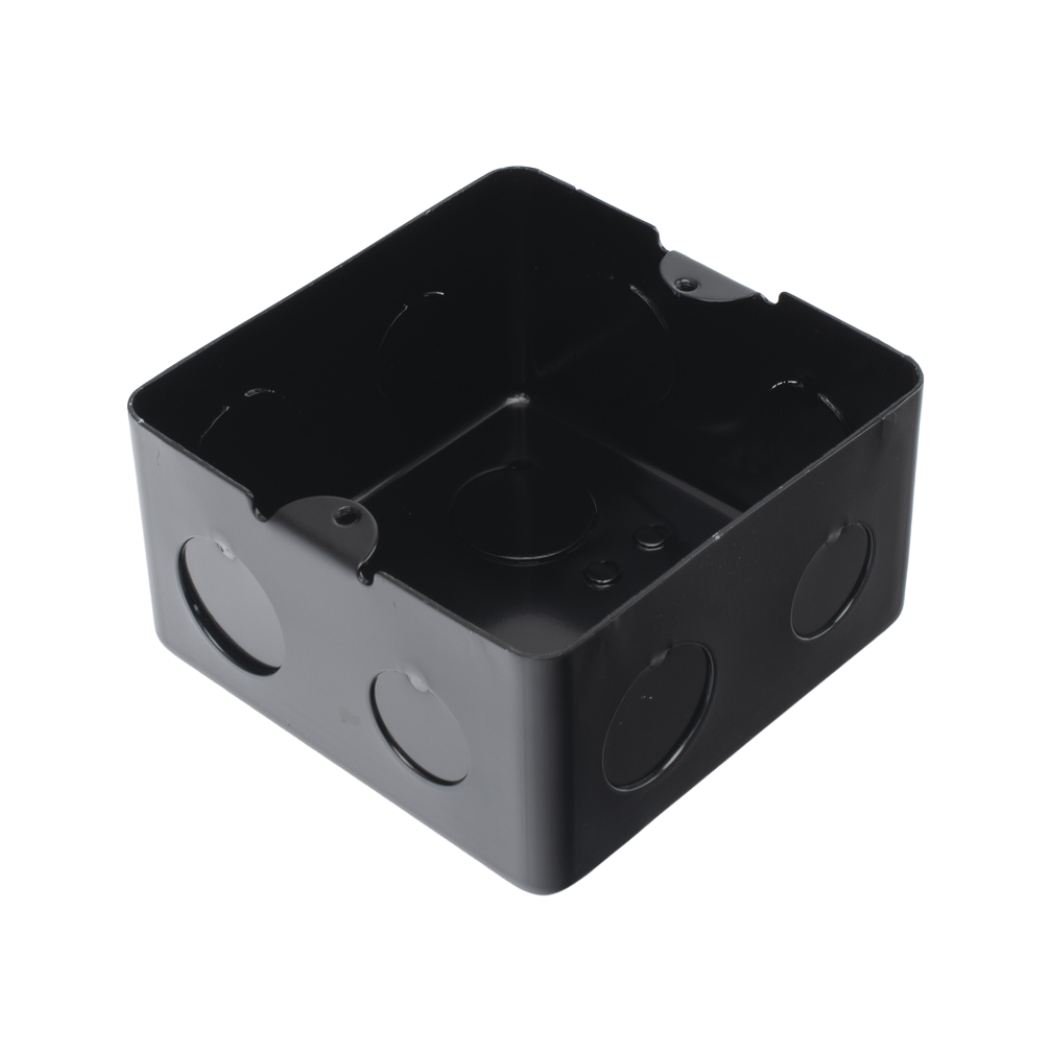 Caja de Registro Galvanizada Negra de 10x10 cm (Código 11000-00000)