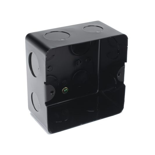 Caja de Registro Galvanizada Negra de 10x10 cm (Código 11000-00000)