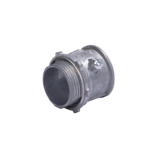 Conector Pared Delgada 1/2" (13mm) Galvanizado: Tornillo Tipo Americano