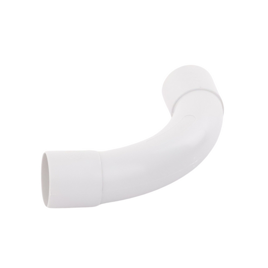 Codo de Radio Cerrado 32mm para Tubo Rígido de Datos, PVC.