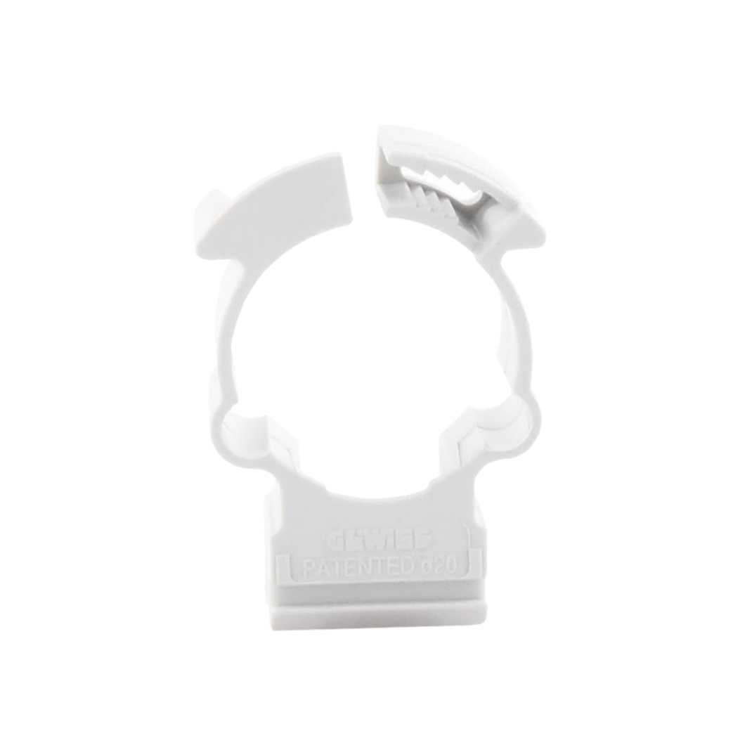 Abrazadera Cerrada de Collar 20mm, PVC Auto-Extinguible.