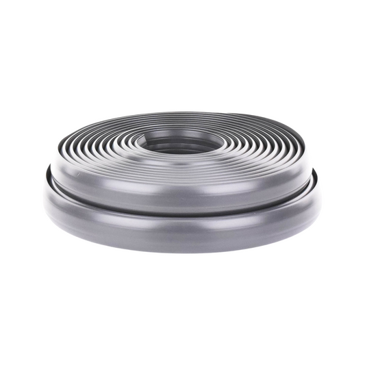 Canaleta Gris Flexible de PVC, 2.5m (9300-01253), Auto-Extinguible