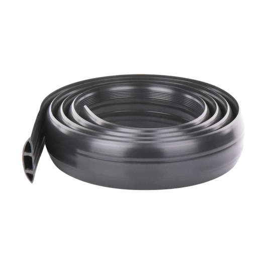 Canaleta Negra Flexible de PVC, 2.5m (9300-01254), Auto-Extinguible