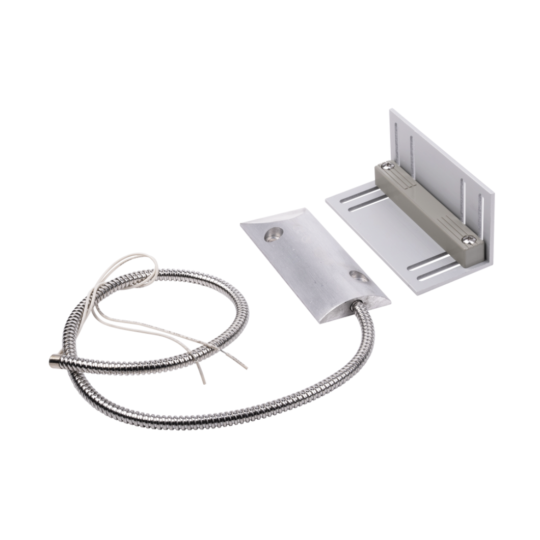 Contacto Magnético de Piso Uso Rudo, GAP 75mm, Cable 55cm, Montaje en "L"