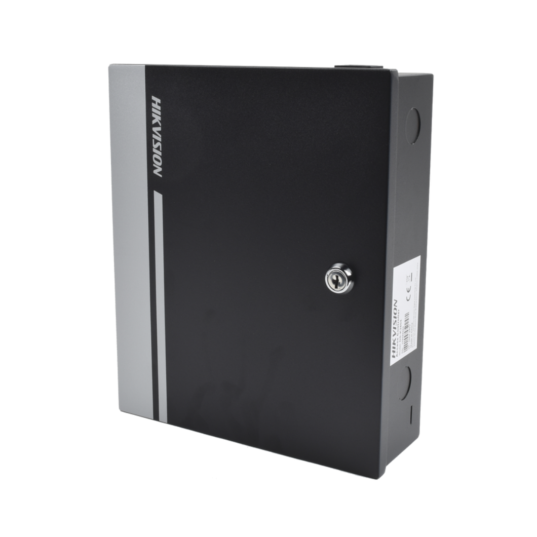 Controlador de Acceso para 2 Puertas, 4 Lectores, Gabinete/Fuente 12Vcc/8A, 10,000 Tarjetas, 50,000 Eventos.