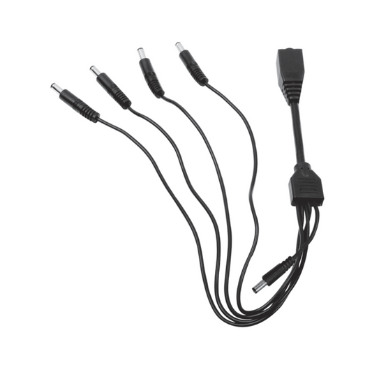 Cable de Alimentación 5 Vías para 4 Cámaras TURBOHD / DVR HIKVISION