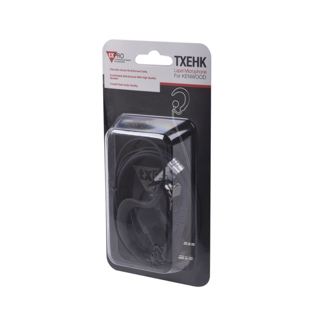 Audífono de Solapa Ajustable para Radios Kenwood (Modelos Específicos)