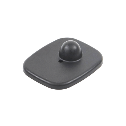 Paquete de 100 Tags RF Cuadrados Negros para Ropa