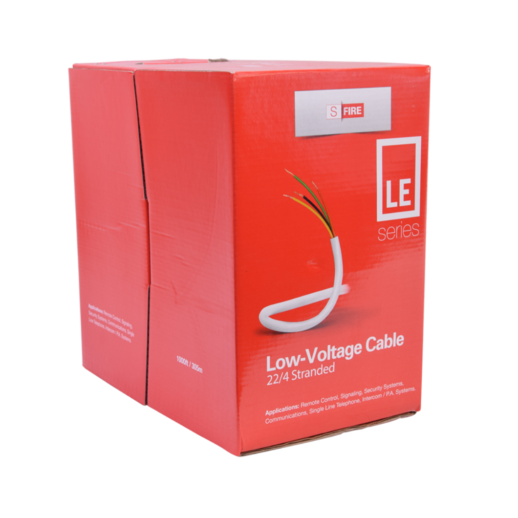 Cable CCA 4x22 AWG, 305 Metros, para Alarmas y Automatización