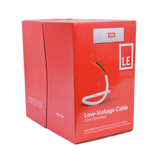 Cable CCA 4x22 AWG, 305 Metros, para Alarmas y Automatización