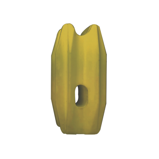 Aislador de Esquina para Poste de Cerco Eléctrico: Resistente a UV y Clima, Amarillo