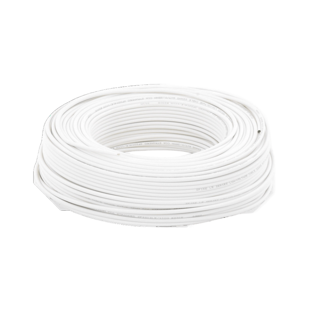 Bobina de Cable CCA 4 Hilos, 22 AWG, 100m, para Alarmas y Automatización