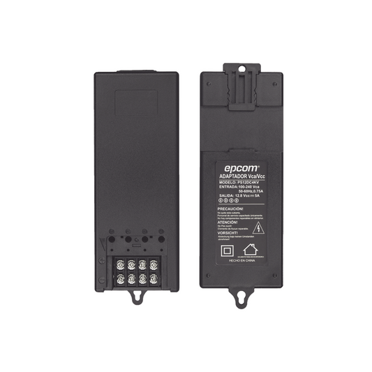 Fuente de Poder 12Vcc 5A - 4 Cámaras - con Filtro Anti-Ruido 4K, Protección Completa y Fusible PTC