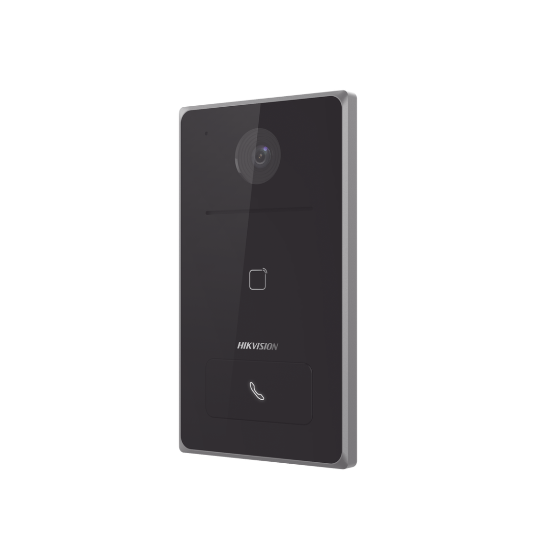 Frente de Calle IP 2MP PoE Standalone Apertura Hik-Connect Tarjetas MIFARE IP65 1 Relay