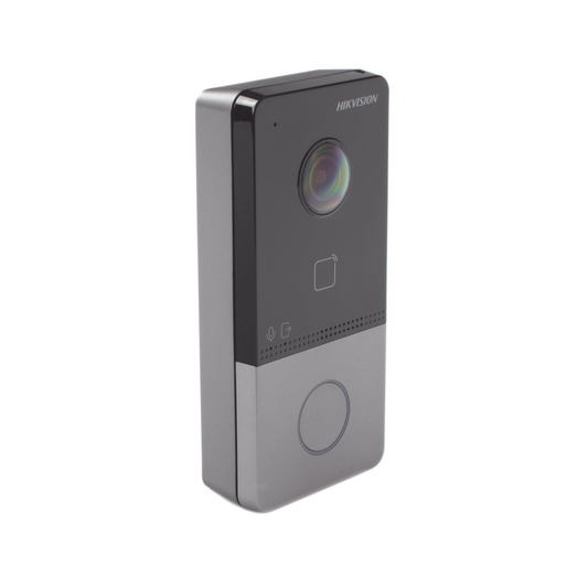 Videoportero exterior IP HIKVISION DS-KV6113-WPE1(C) con apertura desde app