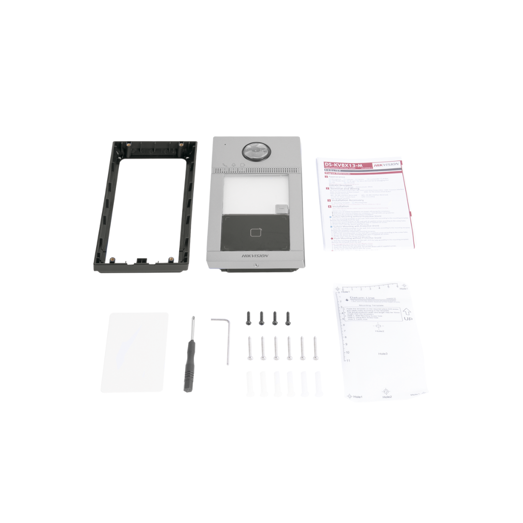 Videoportero IP 2 megapíxeles HIKVISION DS-KV8113-WME1(C) para exteriores