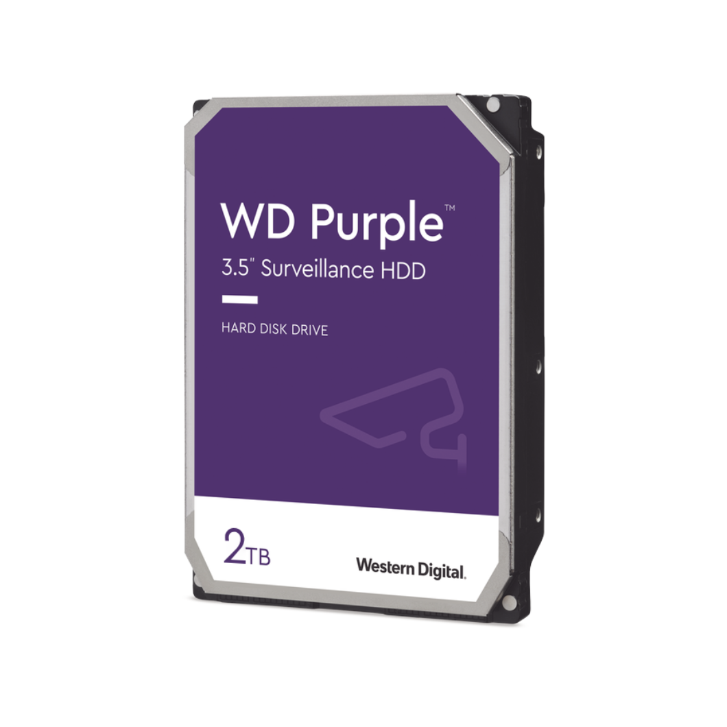Disco duro WD Purple 2TB modelo WD23PURZ para sistemas de videovigilancia