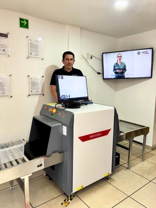 Instalación y puesta en marcha de máquina de Rayos X Hikvision en Xanor de México por Roax Group