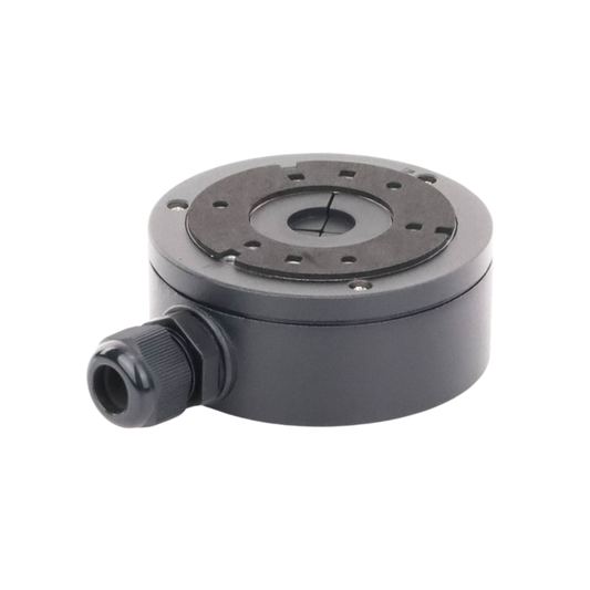 Caja DS-1280ZJ-BLACK de aluminio y acero para instalación de cámaras.